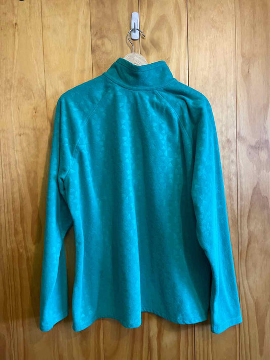 Size 2XL Eddie Bauer Green Women's Fleece Sweatshirt